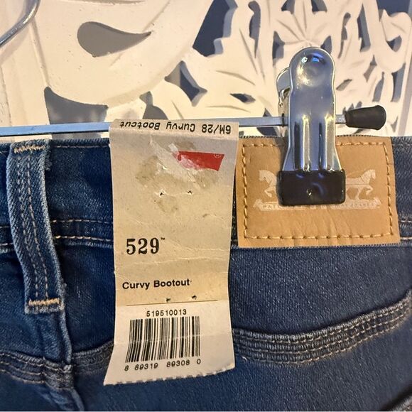 NWT Levi’s 529 Curvy Bootcut Jeans Sz 6m 28w - Picture 4 of 5